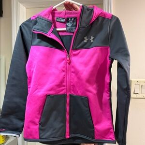 Under Armour Fuchsia and Charcoal Jacket